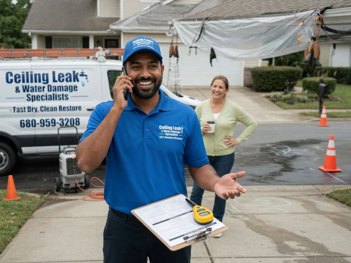 Ceiling Leak Cleanup Kesley, IA FAQs